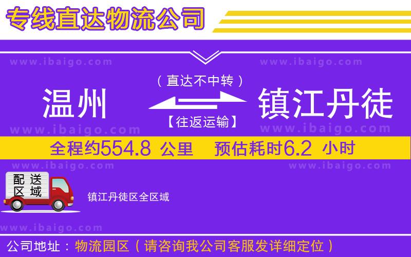 溫州到鎮(zhèn)江丹徒區(qū)貨運公司