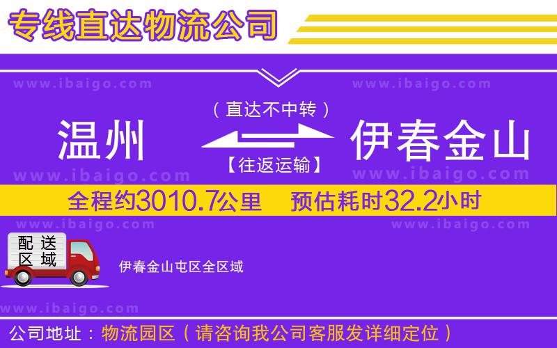 溫州到伊春金山屯區(qū)貨運(yùn)公司