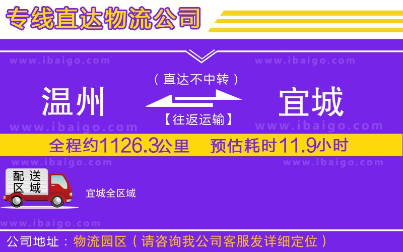 溫州到宜城貨運(yùn)公司