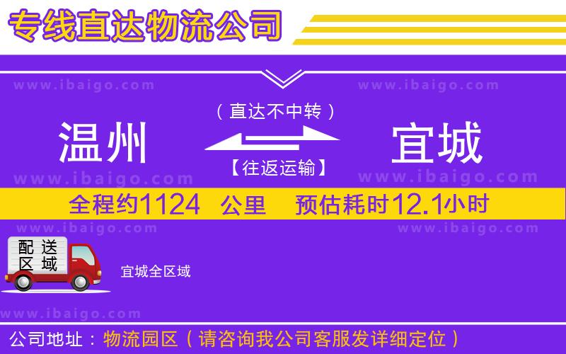 溫州到宜城物流專線