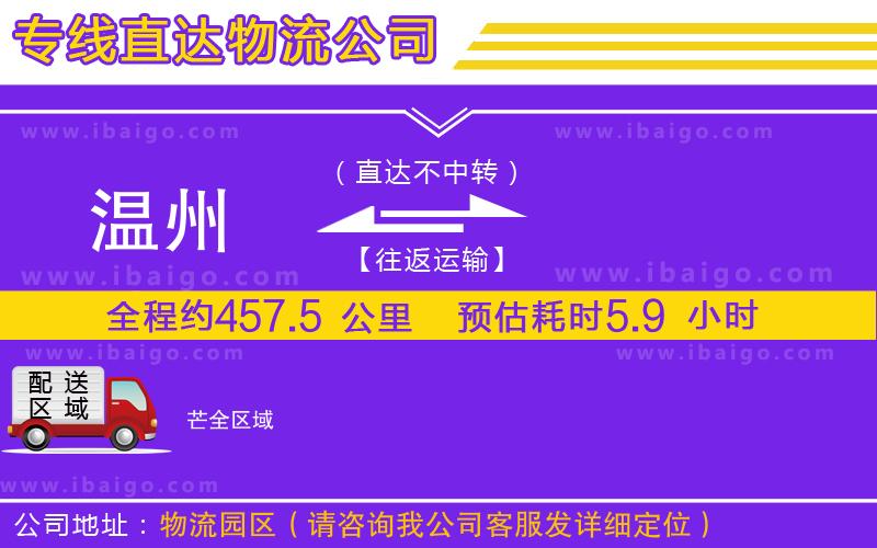 溫州到芒物流專線