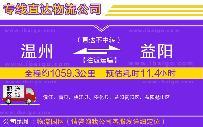 溫州到益陽貨運(yùn)專線