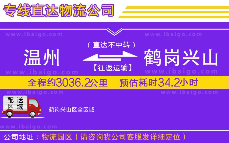 溫州到鶴崗興山區(qū)貨運(yùn)專線
