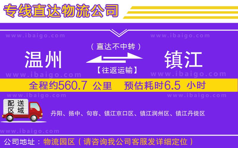 溫州到鎮(zhèn)江貨運