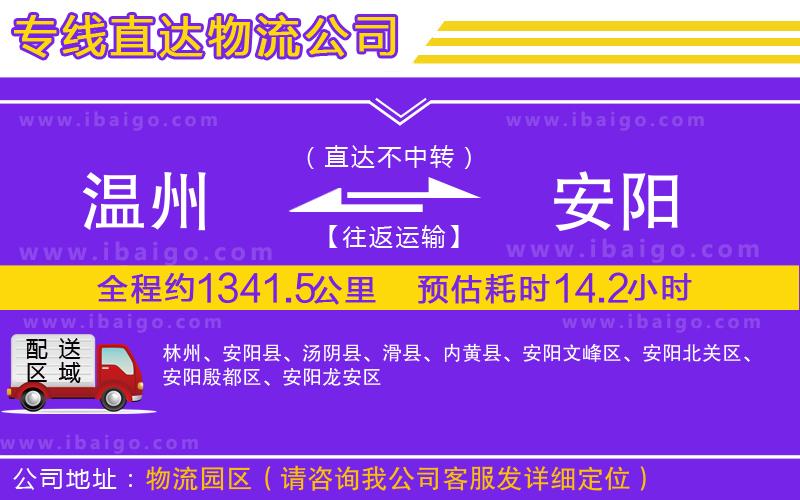 溫州到安陽(yáng)貨運(yùn)