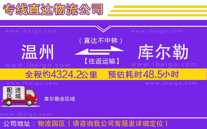 溫州到庫(kù)爾勒貨運(yùn)